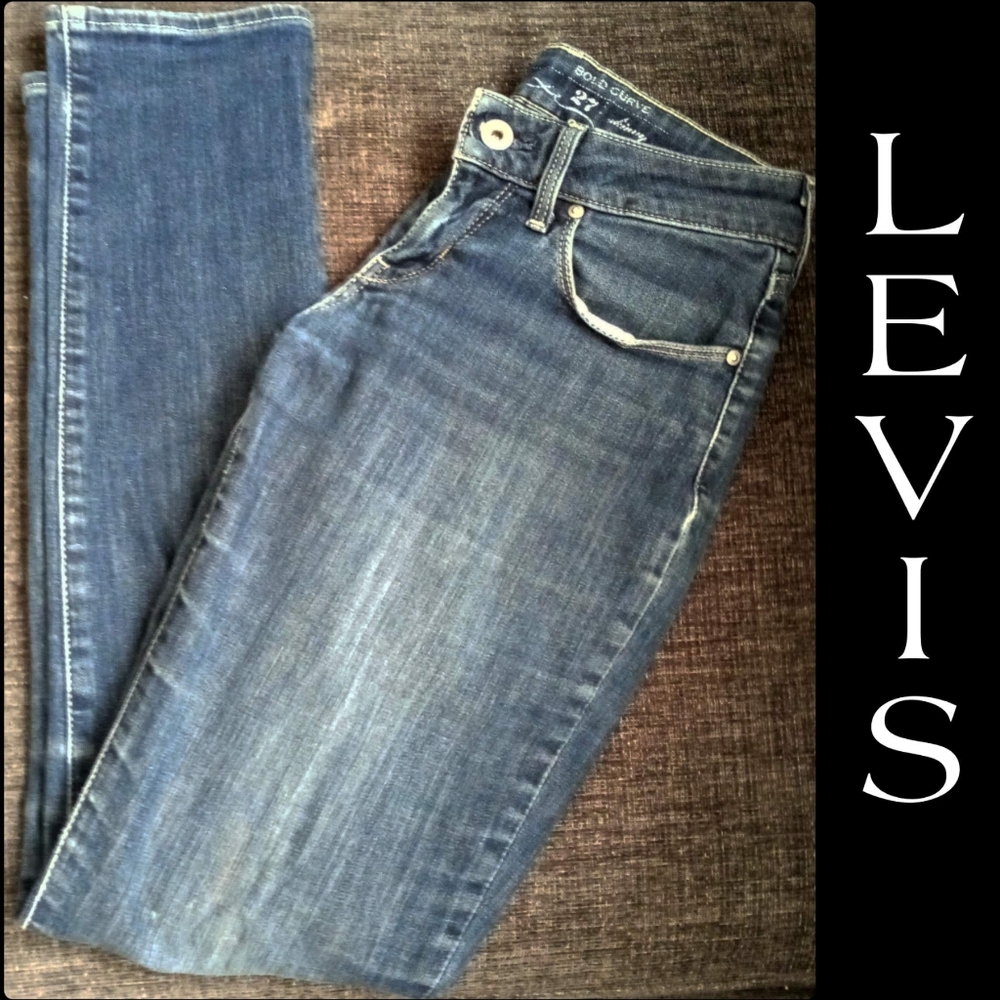 Levis Bold & Curvey Med Denim straight leg 27